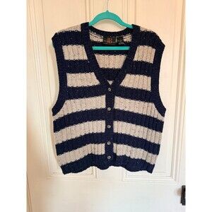 Jessica Buchanan stripped sweater vest